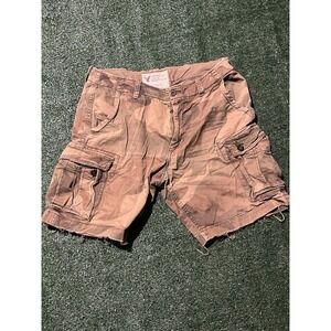 American Eagle Vintage Y2K Camo Cargo Shorts Size 38